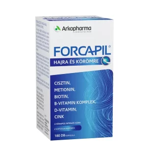 Forcapil Haj- és körömerősítő kapszula 180db