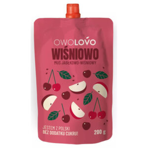 OWOLOVO Alma-Cseresznye Gyümölcspüré 200g