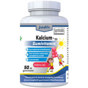 JutaVit Kalcium+D3 Gumivitamin Málna ízű 50 db