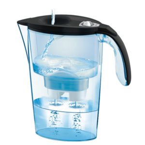 LAICA Stream Line fekete vízszűrő kancsó mechanikus kijelzővel 1db